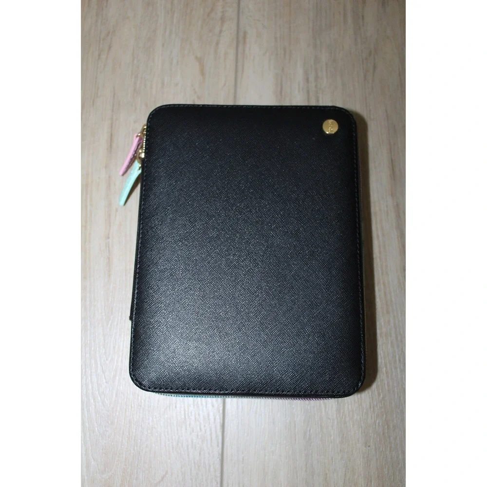 Stoney Clover Lane x Stephanie Gottlieb Black Saffiano Jewelry Case Rainbow